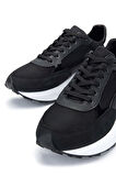 Tamer Tanca Erkek Hakiki Deri Siyah Sneakers & Spor Ayakkabı 698 1053-7 ERK AYK SK23/24 SIYAH