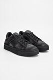 Valmenti Erkek Siyah grft Hakiki Deri Sneakers & Spor Ayakkabı 325 500-99 ERK AYK SK23/24