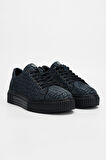 Valmenti Erkek Siyah Hakiki Deri Sneakers & Spor Ayakkabı 352 19299 ERK AYK SK23/24