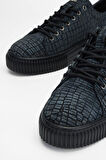 Valmenti Erkek Siyah Hakiki Deri Sneakers & Spor Ayakkabı 352 19299 ERK AYK SK23/24