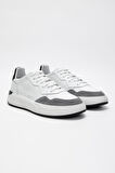 Valmenti Erkek Beyaz/gri Hakiki Deri Sneakers & Spor Ayakkabı 698 1078-5 ERK AYK SK23/24