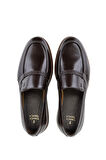 Tamer Tanca Erkek Hakiki Deri Kahverengi Loafer Ayakkabı 183 20071 ERK AYK SK23/24 KAHVE