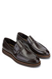 Tamer Tanca Erkek Hakiki Deri Kahverengi Loafer Ayakkabı 183 20071 ERK AYK SK23/24 KAHVE
