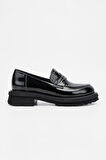 Valmenti Kadın SIYAH KRSK RGN Hakiki Deri Loafer Ayakkabı 775 369 BN AYK SK23/24