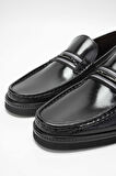 Tamer Tanca Erkek Hakiki Deri Siyah Loafer Ayakkabı 342 7876 ERK AYK SK23/24 SIYAH GYK