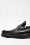 Tamer Tanca Erkek Hakiki Deri Siyah Loafer Ayakkabı 342 7876 ERK AYK SK23/24 SIYAH GYK
