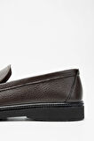 Tamer Tanca Erkek Hakiki Deri Kahverengi Loafer Ayakkabı 342 7876 ERK AYK SK23/24 KAHVE GYK