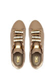 Tamer Tanca Kadın Vegan Bej Sneakers & Spor Ayakkabı 1009 001 BN AYK SK23/24 VIZON CILT