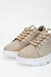 Tamer Tanca Kadın Vegan Bej Sneakers & Spor Ayakkabı 1009 1009 BN AYK SK23/24 BEJ SUET