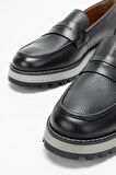 Valmenti Erkek Siyah Floter Hakiki Deri Loafer Ayakkabı 537 3374 ERK AYK SK23/24