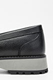 Valmenti Erkek Siyah Floter Hakiki Deri Loafer Ayakkabı 537 3374 ERK AYK SK23/24