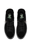 Tamer Tanca Kadın Hakiki Deri Siyah Süet Sneakers & Spor Ayakkabı 804 3434 BN AYK SK23/24 SIYAH SUET