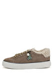 Tamer Tanca Kadın Hakiki Deri Bej Sneakers & Spor Ayakkabı 804 3434 BN AYK SK23/24 BEJ SUET