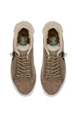 Tamer Tanca Kadın Hakiki Deri Bej Sneakers & Spor Ayakkabı 804 3434 BN AYK SK23/24 BEJ SUET