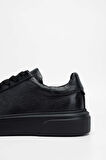 Tamer Tanca Erkek Hakiki Deri Siyah Taban Sneakers & Spor Ayakkabı 04 2501 ERK AYK Y23 SYH TBN/SYH FLTR