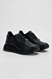 Valmenti Kadın Siyah Hakiki Deri Sneakers & Spor Ayakkabı 1011 6371 BN AYK SK23/24