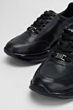 Valmenti Kadın Siyah Hakiki Deri Sneakers & Spor Ayakkabı 1011 6371 BN AYK SK23/24