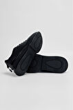 Valmenti Kadın Siyah Hakiki Deri Sneakers & Spor Ayakkabı 1011 6371 BN AYK SK23/24