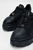 Valmenti Kadın Siyah Floter Hakiki Deri Sneakers & Spor Ayakkabı 1011 6186 BN AYK SK23/24