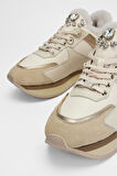 Valmenti Kadın Bej Floter Hakiki Deri Sneakers & Spor Ayakkabı 1011 6195 BN AYK SK23/24