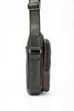 Tamer Tanca Erkek Hakiki Deri Yeşil/Kahverengi Postacı Çanta 147 T5238 ERK CANTA SK23/24 YSL/KHV ARSL