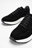 Valmenti AgathoErkek Siyah Süet Hakiki Deri Sneakers & Spor Ayakkabı 698 1088-1 ERK AYK SK23/24