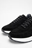 Valmenti AgathoErkek Siyah Süet Hakiki Deri Sneakers & Spor Ayakkabı 698 1088-1 ERK AYK SK23/24