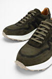 Valmenti AgathoErkek Haki Süet Hakiki Deri Sneakers & Spor Ayakkabı 698 1088-1 ERK AYK SK23/24