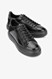 Valmenti Moreno Erkek Siyah Hakiki Deri Sneakers & Spor Ayakkabı 698 1080-5 ERK AYK SK23/24