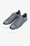 Valmenti Moreno Erkek Antrasit Hakiki Deri Sneakers & Spor Ayakkabı 698 1080-5 ERK AYK SK23/24