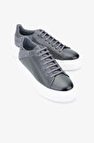 Valmenti Moreno Erkek Antrasit Hakiki Deri Sneakers & Spor Ayakkabı 698 1080-5 ERK AYK SK23/24