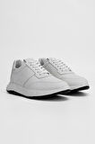 Valmenti Erkek Kırık Beyaz Hakiki Deri Sneakers & Spor Ayakkabı 698 984-9 ERK AYK SK23/24