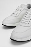 Valmenti Erkek Kırık Beyaz Hakiki Deri Sneakers & Spor Ayakkabı 698 984-9 ERK AYK SK23/24