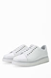 Tamer Tanca Erkek Hakiki Deri Beyaz Sneakers & Spor Ayakkabı 698 1089-5 ERK AYK SK23/24 BEYAZ