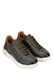 Tamer Tanca Erkek Hakiki Deri Haki Sneakers & Spor Ayakkabı 698 1084-3 ERK AYK SK23/24 HAKI