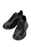 Tamer Tanca Erkek Hakiki Deri Siyah Sneakers & Spor Ayakkabı 698 1084-7 ERK AYK SK23/24 SIYAH