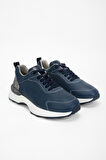Valmenti Erkek Lacivert Hakiki Deri Sneakers & Spor Ayakkabı 383 5702 ERK AYK SK23/24