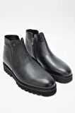 Tamer Tanca Erkek Hakiki Deri Siyah Casual Bot 537 2399 ERK BOT SK23/24 SIYAH