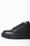 Tamer Tanca Erkek Hakiki Deri Siyah/Siyah Sneakers & Spor Ayakkabı 352 14100 ERK AYK Y21 SIYAH ACMA/SYH DR