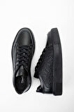 Tamer Tanca Erkek Hakiki Deri Siyah/Siyah Sneakers & Spor Ayakkabı 352 14100 ERK AYK Y21 SIYAH ACMA/SYH DR