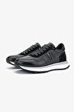 Valmenti Noa Erkek Siyah Hakiki Deri Sneakers & Spor Ayakkabı 381 19566 ERK AYK Y24