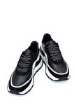 Tamer Tanca Erkek Hakiki Deri Siyah Sneakers & Spor Ayakkabı 381 19154 ERK AYK Y24 SIYAH/BEYAZ