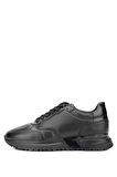 Tamer Tanca Erkek Hakiki Deri Siyah Sneakers & Spor Ayakkabı 381 19493 ERK AYK Y24 SIYAH