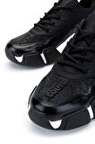 Tamer Tanca Erkek Hakiki Deri Siyah Sneakers & Spor Ayakkabı 381 12546-Y ERK AYK Y24 SIYAH KMS