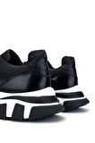 Tamer Tanca Erkek Hakiki Deri Siyah Sneakers & Spor Ayakkabı 381 12546-Y ERK AYK Y24 SIYAH KMS