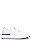 Tamer Tanca Erkek Hakiki Deri Beyaz Sneakers & Spor Ayakkabı 381 19669 ERK AYK Y24 BEYAZ
