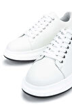 Tamer Tanca Erkek Hakiki Deri Beyaz Sneakers & Spor Ayakkabı 381 19669 ERK AYK Y24 BEYAZ