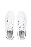 Tamer Tanca Erkek Hakiki Deri Beyaz Sneakers & Spor Ayakkabı 381 19669 ERK AYK Y24 BEYAZ