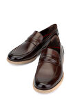 Tamer Tanca Erkek Hakiki Deri Taba Bufalo Loafer Ayakkabı 537 3392 ERK AYK Y24 TABA BFL