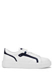 Tamer Tanca Erkek Hakiki Deri Beyaz Sneakers & Spor Ayakkabı 987 098 ERK AYK Y24 BEYAZ/LACI